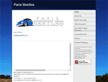 Tablet Screenshot of parisbeetles.co.uk